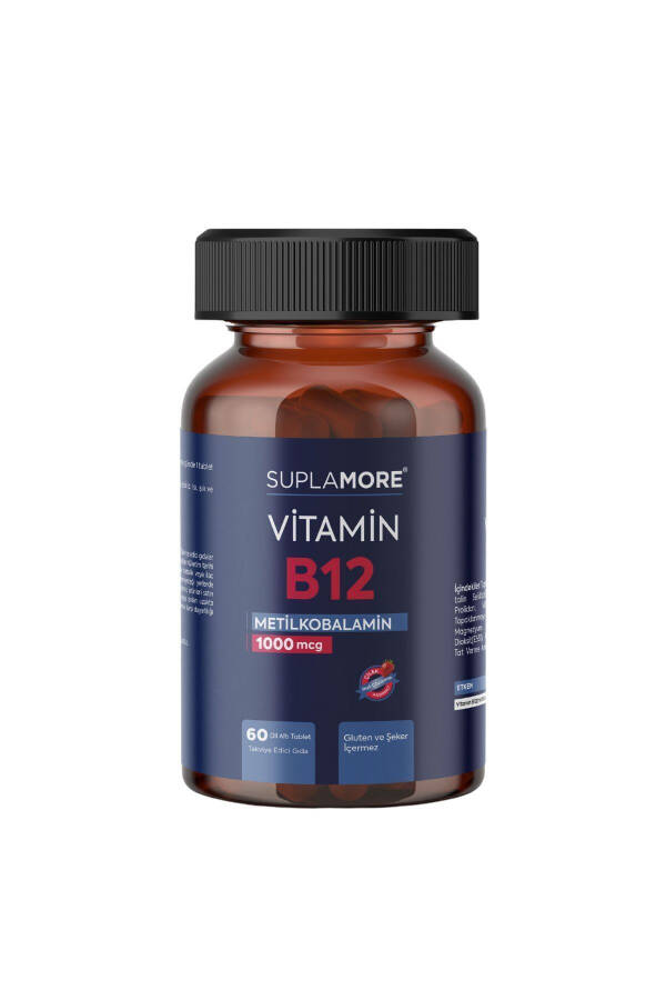 Vitamin B12 1000 Mcg Metilkobalamin 60 Dil Altı Tablet - 6