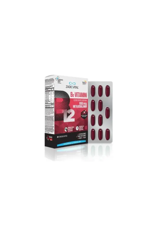 Vitamin B12 1000mkg 30 Kapsula - ZADE VITAL