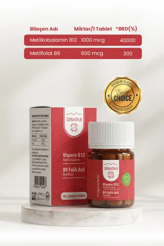 Vitamin B12 - Folat kislotasi B9 - Metilkobalamin - Metilfolat - ERBATAB (1)