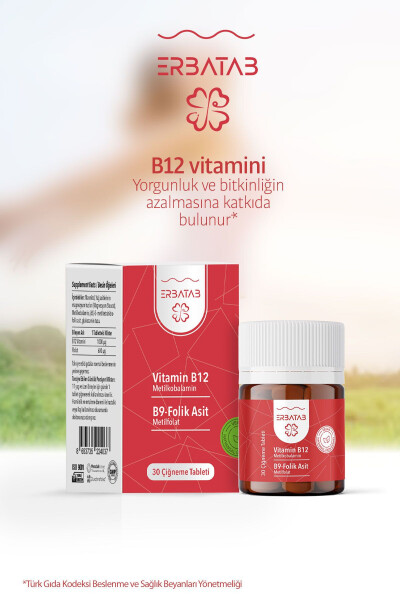 Vitamin B12 - Folat kislotasi B9 - Metilkobalamin - Metilfolat - 20