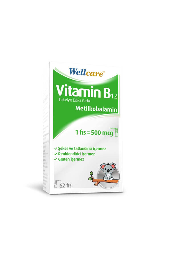 Vitamin B12 Methylcobalamin 500 Mcg Sublingual Spray 5 Ml - 1