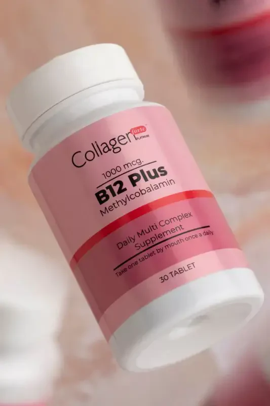 Витамин B12 Плюс Метилкобаламин & Витамин C - COLLAGEN FORTE PLATINUM