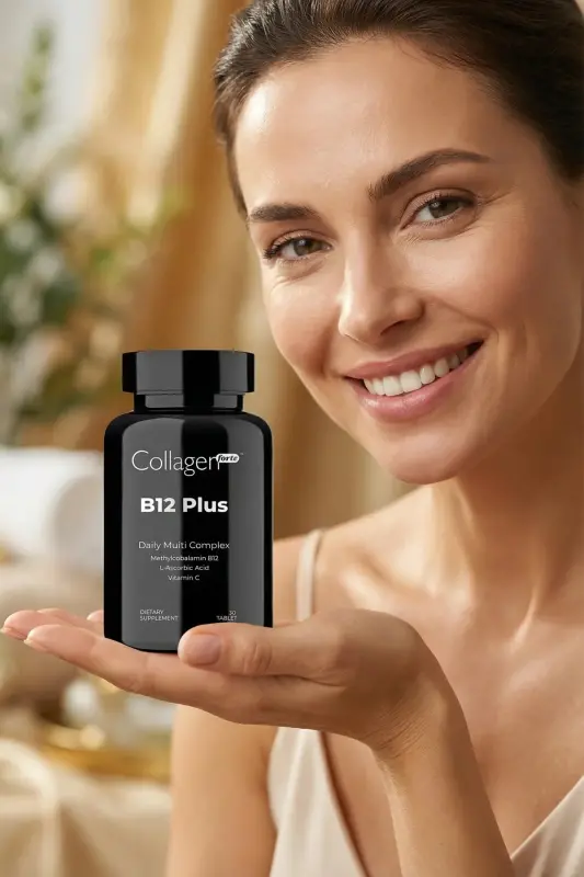 Vitamin B12 Plus Methylcobalamin & Vitamin C - COLLAGEN FORTE PLATINUM