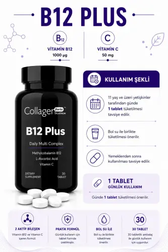 Vitamin B12 Plus Metilkobalamin & Vitamin C - 5