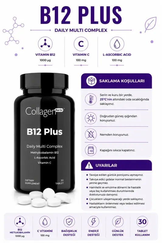 Vitamin B12 Plus Metilkobalamin & Vitamin C - 6