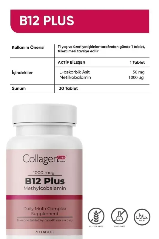Vitamin B12 Plus Metilkobalamin & Vitamin C - 5