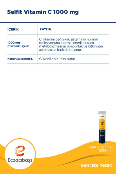 Vitamin C 1000 Mg 20 Efervesan Tablet - 4