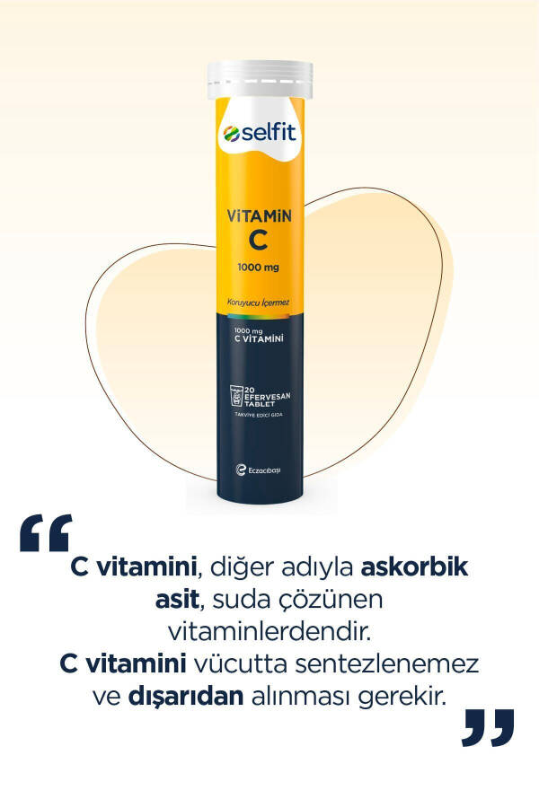 Vitamin C 1000 Mg 20 Efervesan Tablet - 12