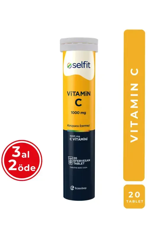 Vitamin C 1000 Mg 20 Effervescent Tablets - 7