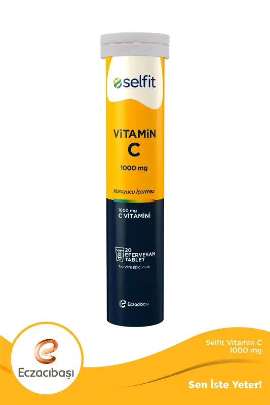 Vitamin C 1000 Mg 20 Effervescent Tablets - 6