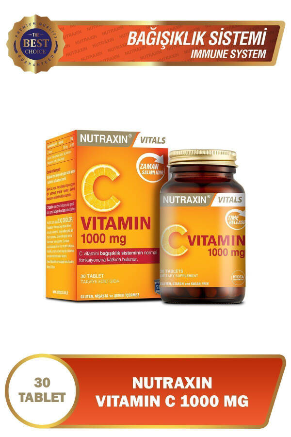 Vitamin C 1000 Mg - Time-Release Vitamin C Depot 30 Tablets - 4