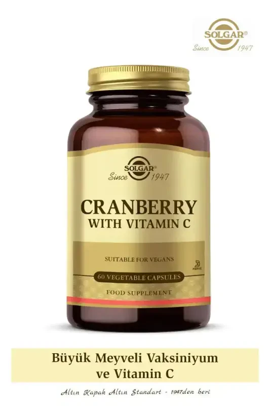 Cranberry Extract with Vitamin C 60 Kapsül - 1