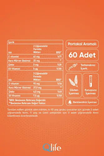 Vitamin C Sambucus Gummies 60 Chewable Tablets - 4