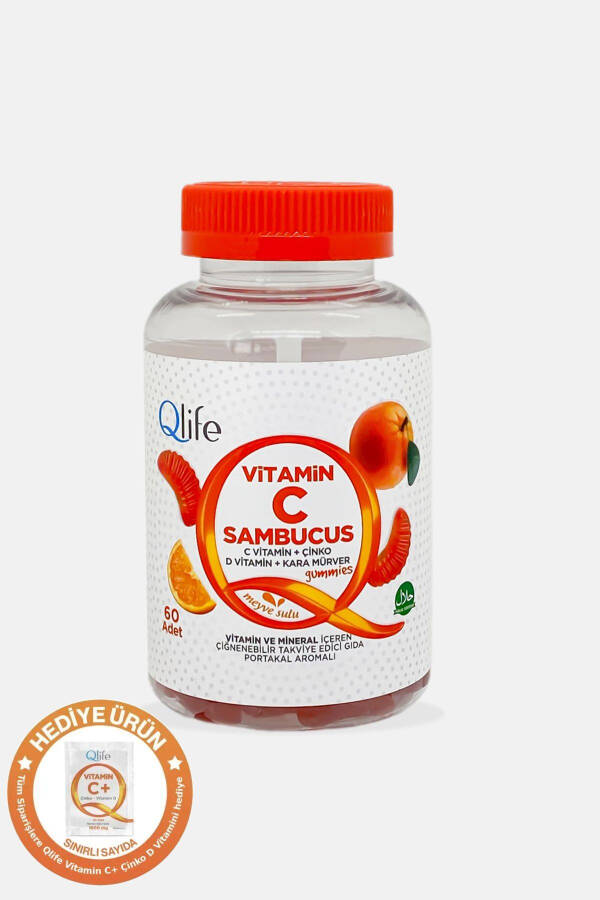 Vitamin C Sambucus Sakızları 60 Çiğnenebilir Tablet - 1