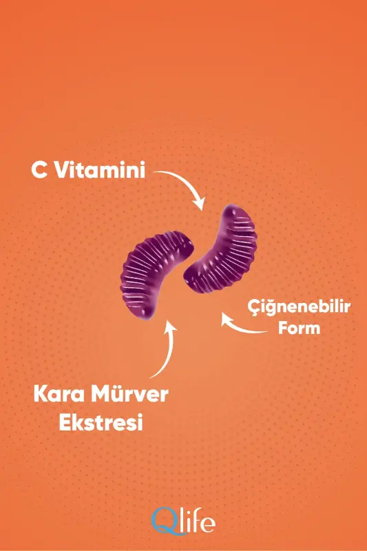 Vitamin C Sambucus Saqizlari 60 Chaynaladigan Tabletka - 6