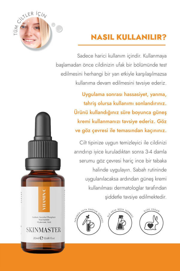 Vitamin C Serum Brightening Tone Evener 20 Ml (Sodium Ascorbyl Phosphate, Niacinamide, HA) - 5