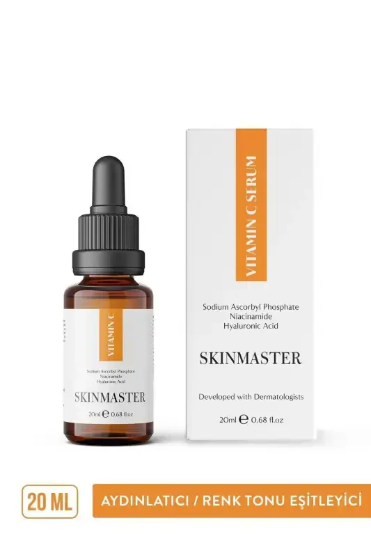 Vitamin C Serum Brightening Tone Evener 20 Ml (Sodium Ascorbyl Phosphate, Niacinamide, HA) - SKINMASTER