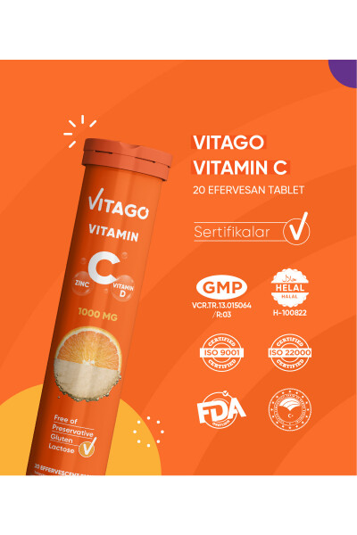 Vitamin C Vitamin D Çinko 20'li Tablet - 4