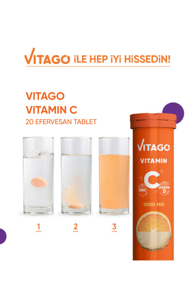 Vitamin C Vitamin D Sink 20 ta'bli tablet - 5