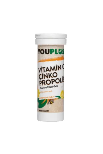 Vitamin C Zinc Propolis 20 Effervescent Tablets - YOUPLUS (1)