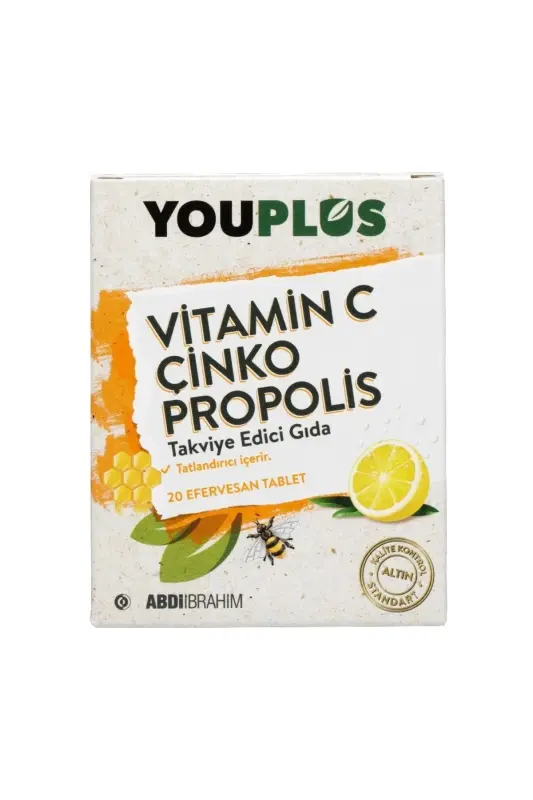 Vitamin C Zinc Propolis 20 Effervescent Tablets - 3