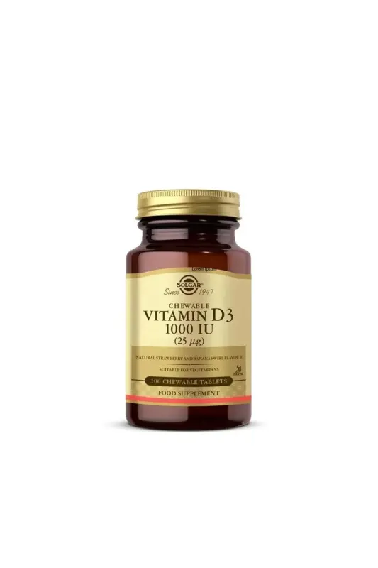 Vitamin D3 1000 IU 100 Chewable Tablets - 1