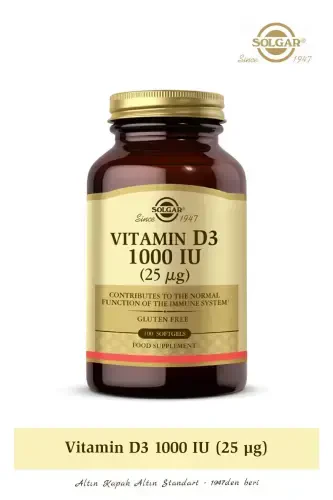 Vitamin D3 1000 IU 25 mcg 100 Softgels - 4