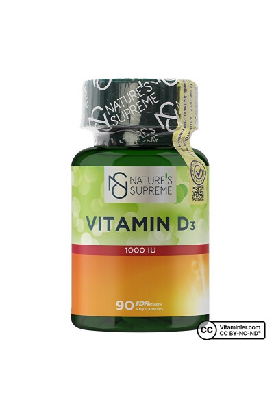 Vitamin D3 1000 IU 90 Capsules - 1