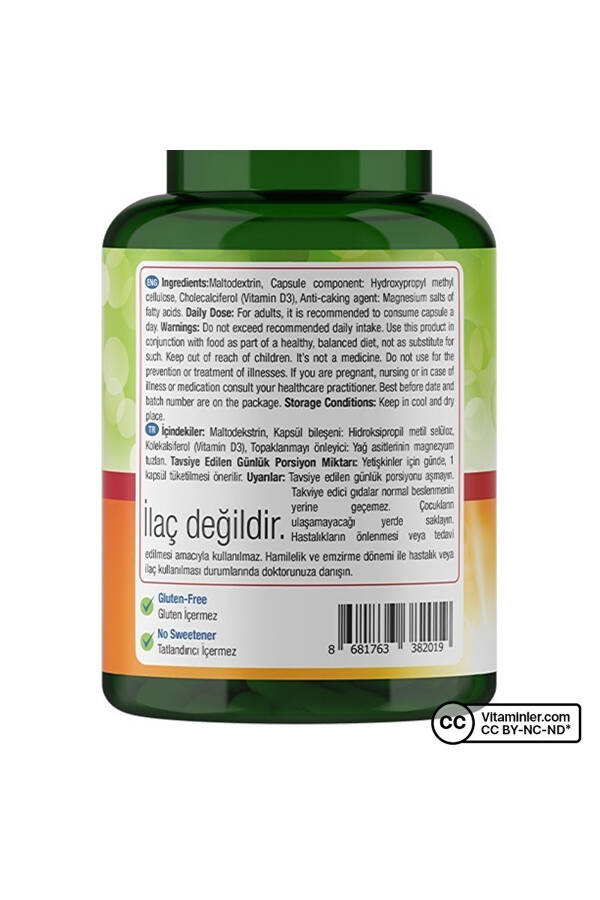 Vitamin D3 1000 IU 90 Kapsül - 12