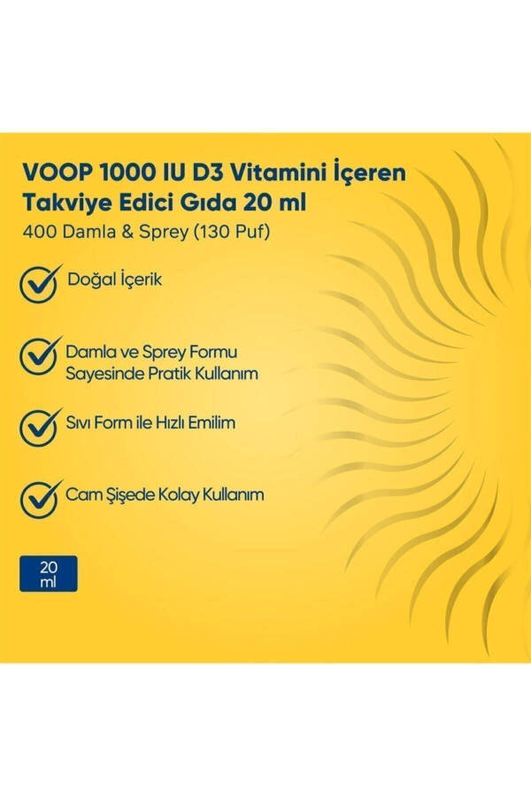 Vitamin D3 1000 IU Spray-Drops 20 ml - 12