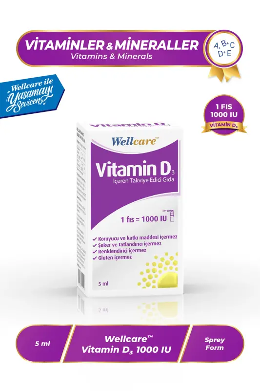 Vitamin D3 1000 IU 5 ml - WELLCARE