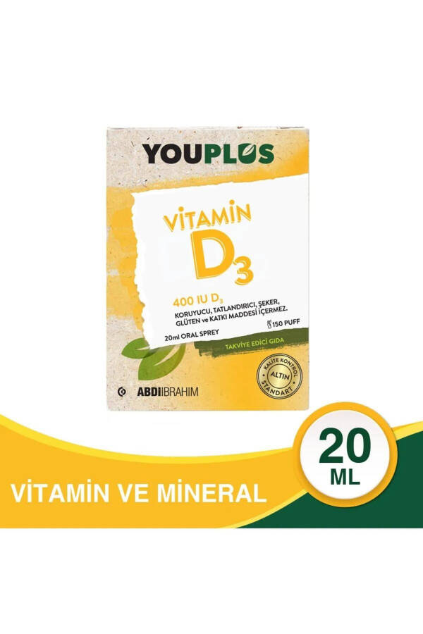 Vitamin D3 400 IU 20 ml Og'iz Tomchilari - Abdi Ibrahim - 1