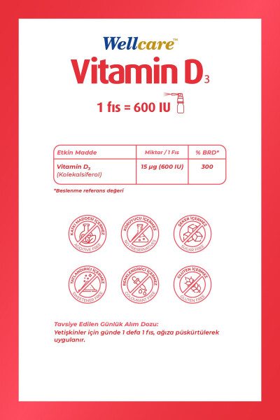 Vitamin D3 600 IU 5ml - 2