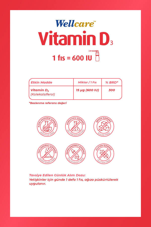 Vitamin D3 600 IU 5ml - 2