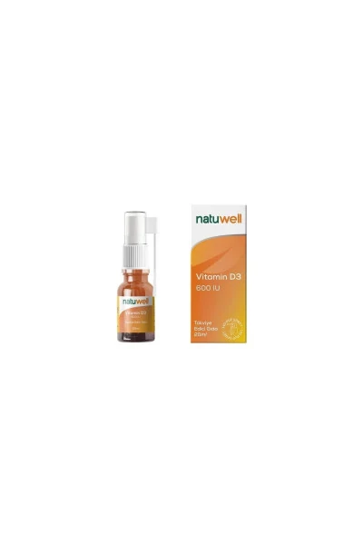 Vitamin D3 600 IU spreyi 20ml D vitamini 8683873980031 - NATUWELL