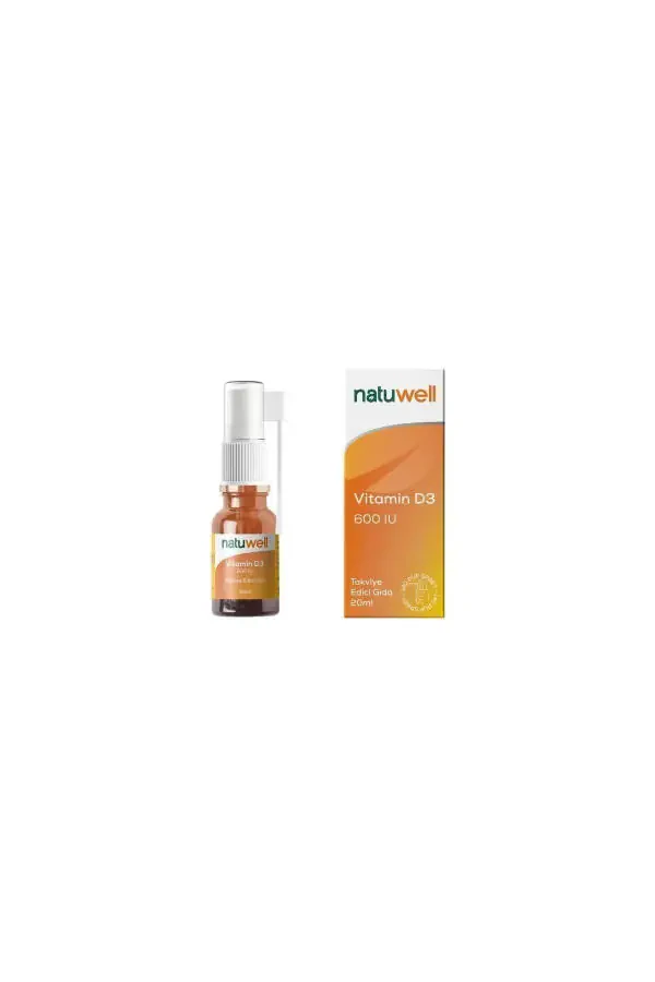 Vitamin D3 600 IU spreyi 20ml D vitamini 8683873980031 - 1