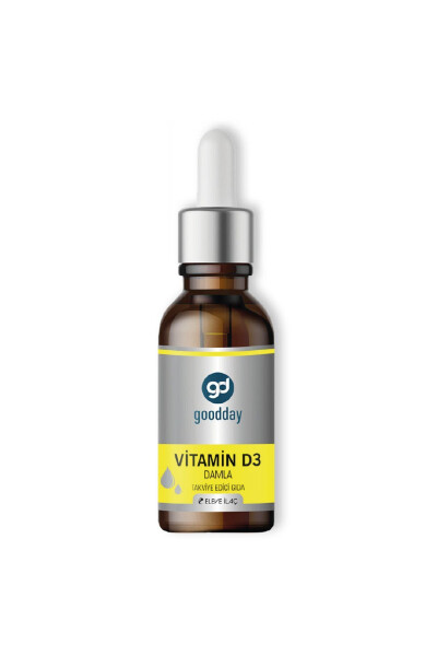 Vitamin D3 Bitkisel Besin Takviyesi 400 Damla 1000IU Soğuk Sıkım Zeytin Yağı - 8