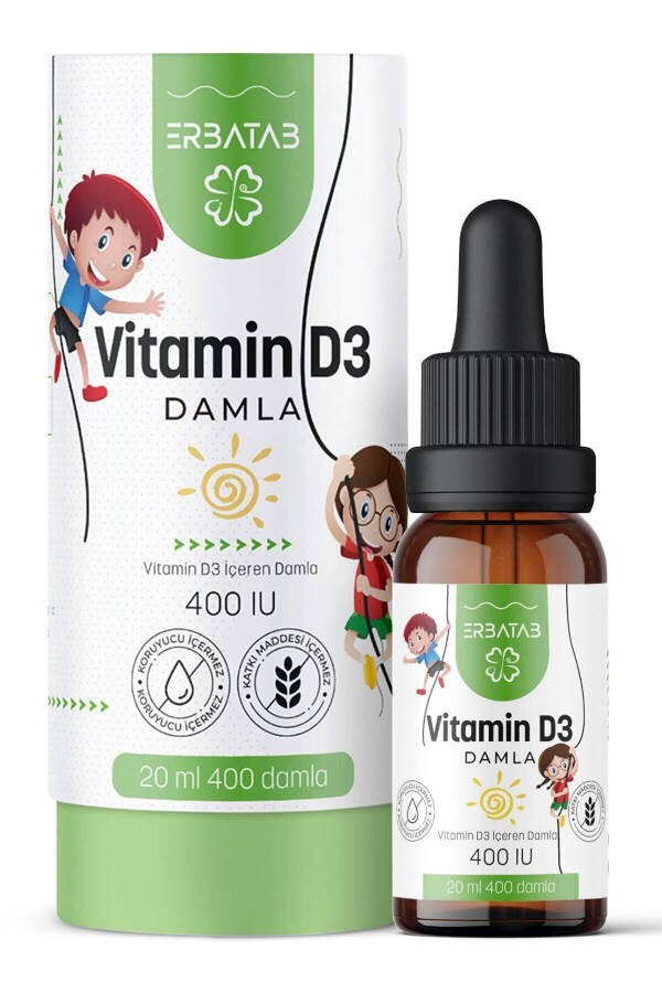 Vitamin D3 Bolalar uchun 20 ML 400 IU Tomchi - 2