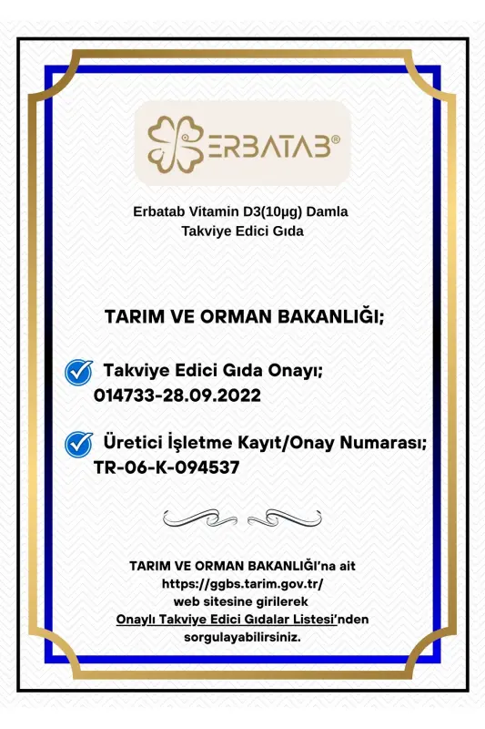 Vitamin D3 Bolalar uchun 20 ML 400 IU Tomchi - 7