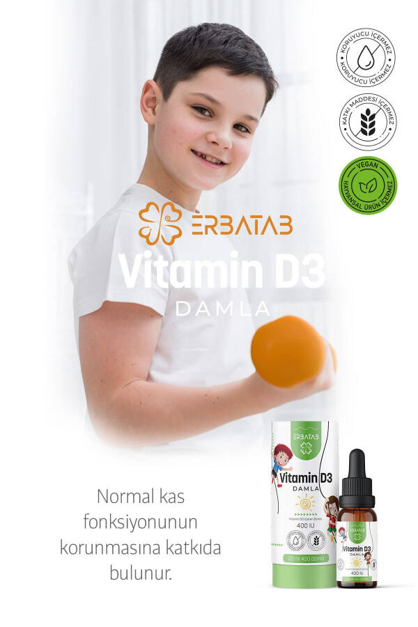 Vitamin D3 Çocuklar 20 ML 400 IU Damla - 23