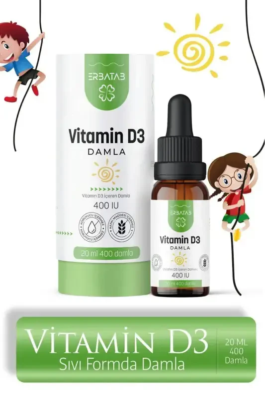 Витамин D3 для детей 20 мл 400 МЕ Капли - 2