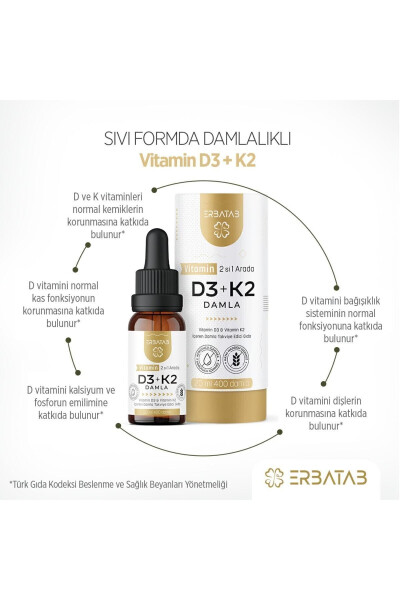 Vitamin D3 K2 2 ta 1 da tomchi - 10