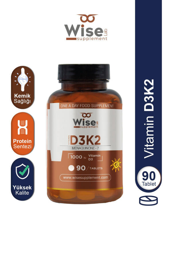 Vitamin D3 + K2 90 Tablet - 1