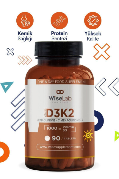 Витамин D3 + K2 90 таблеток - 15