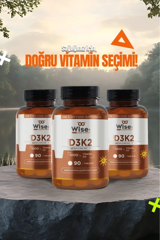 Vitamin D3 + K2 90 Tablets - 5