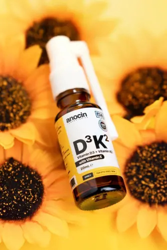 Vitamin D3 K2 E Vitamini, 1000 IU 2 mcg Tomchi 20 ml D3 K2 Vitamin D3k2 - 3