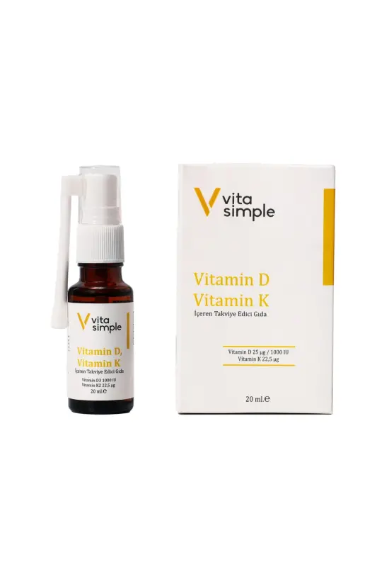 Vitamin D3 K2 Içeren Takviye Edici Gıda Sprey 20 ml - VITASIMPLE