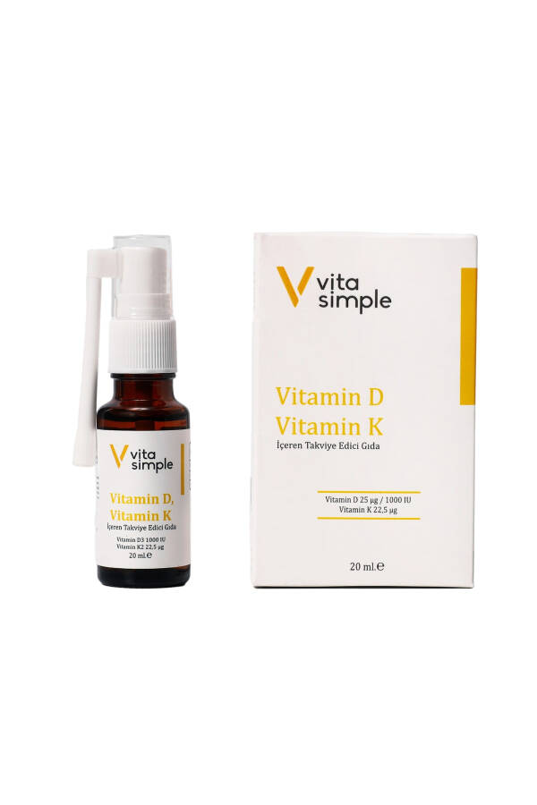 Vitamin D3 K2 İçeren Takviye Edici Gıda Spreyi 20 ml - 1