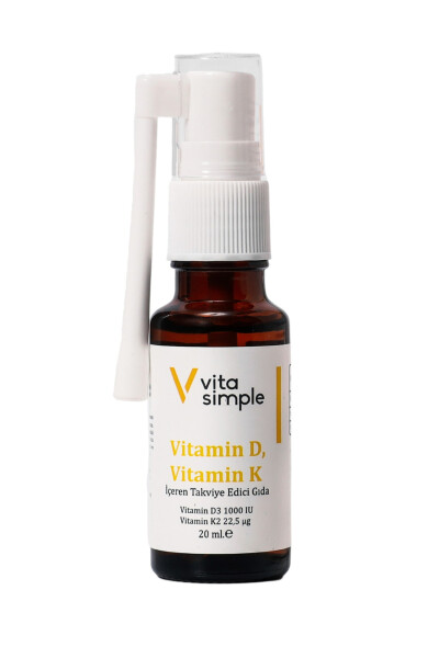 Vitamin D3 K2 İçeren Takviye Edici Gıda Spreyi 20 ml - 2