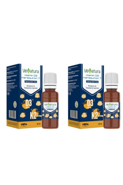 Vitamin D3 K2 Menakinon 7 Damla 20 ml 2 Adet - 3